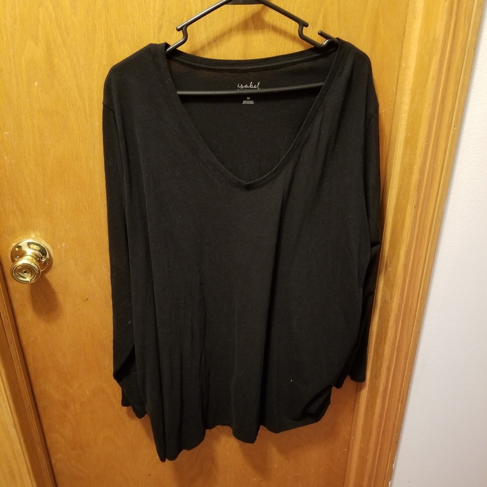 Black Long Sleeve Maternity Top